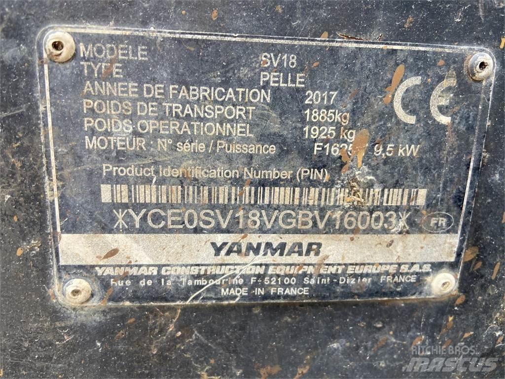 Yanmar SV18 Mini bageri <7t