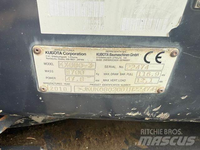 Kubota KX080-3 Mini bageri <7t