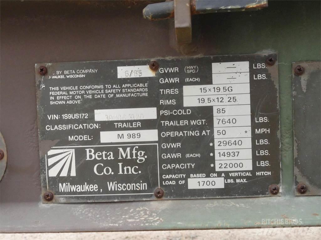 Beta M989 Ostale prikolice