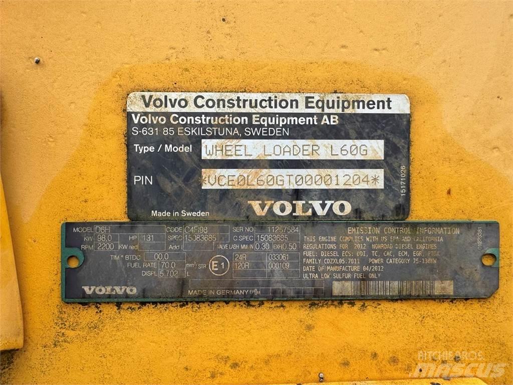 Volvo L60G Utovarivači na kotačima