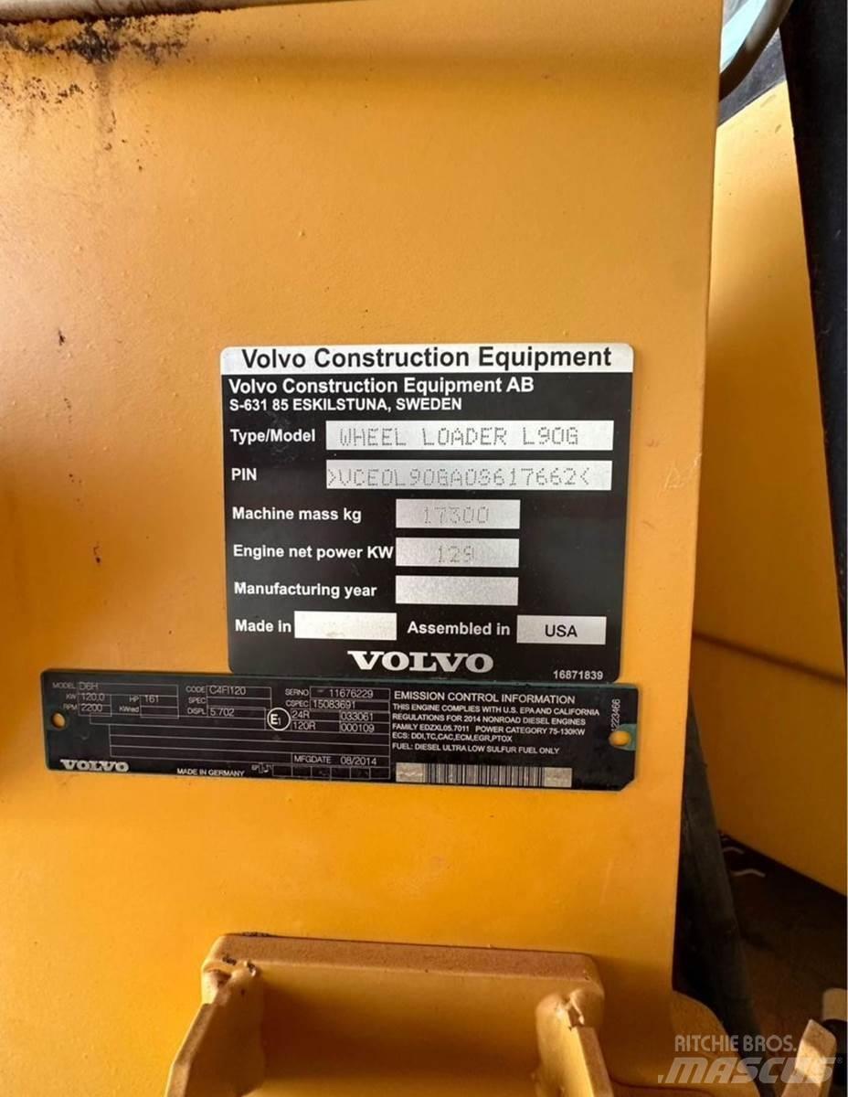Volvo L90G Utovarivači na kotačima