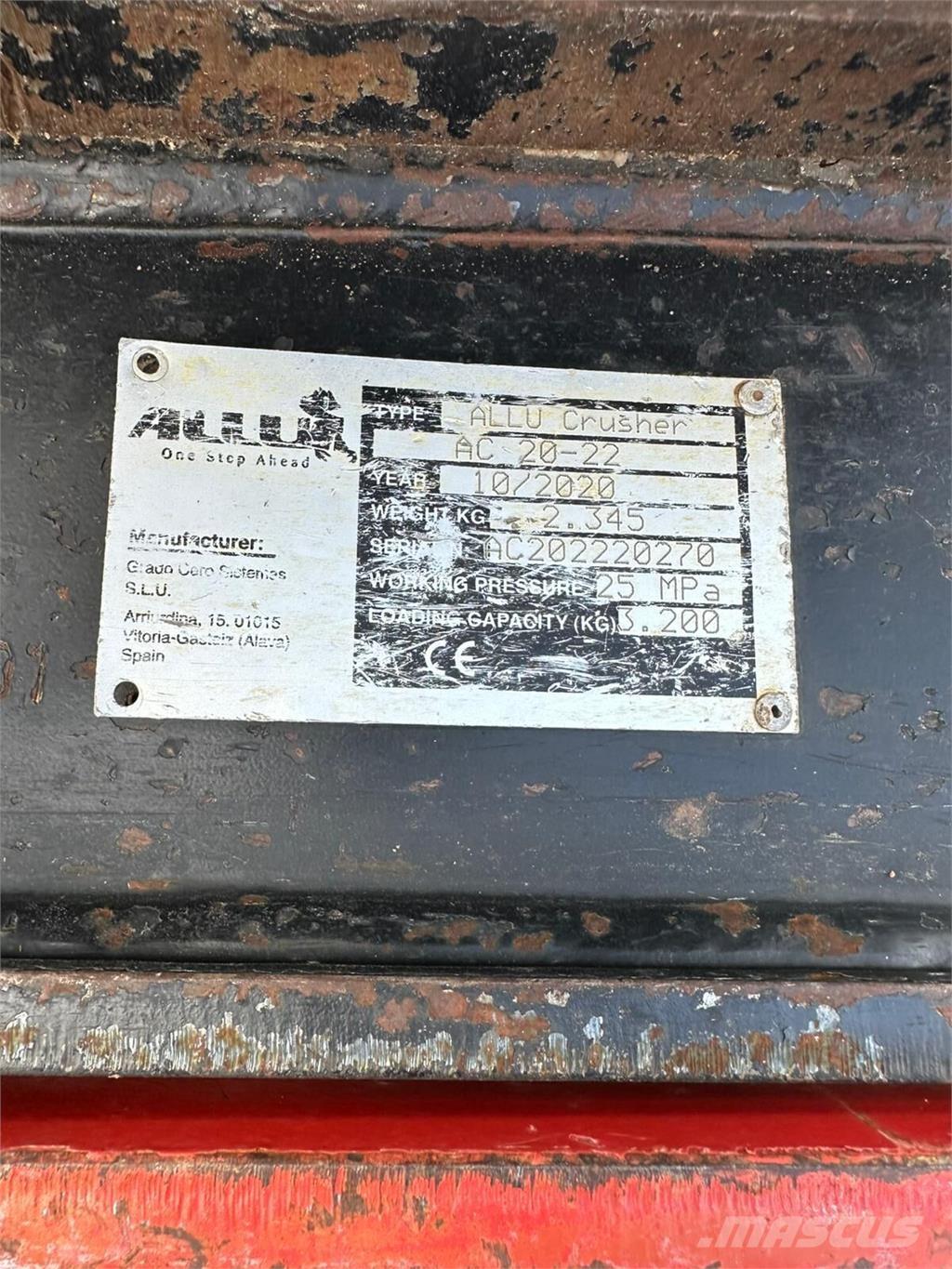 Allu AC 20-22 Građevinarstvo – ostalo