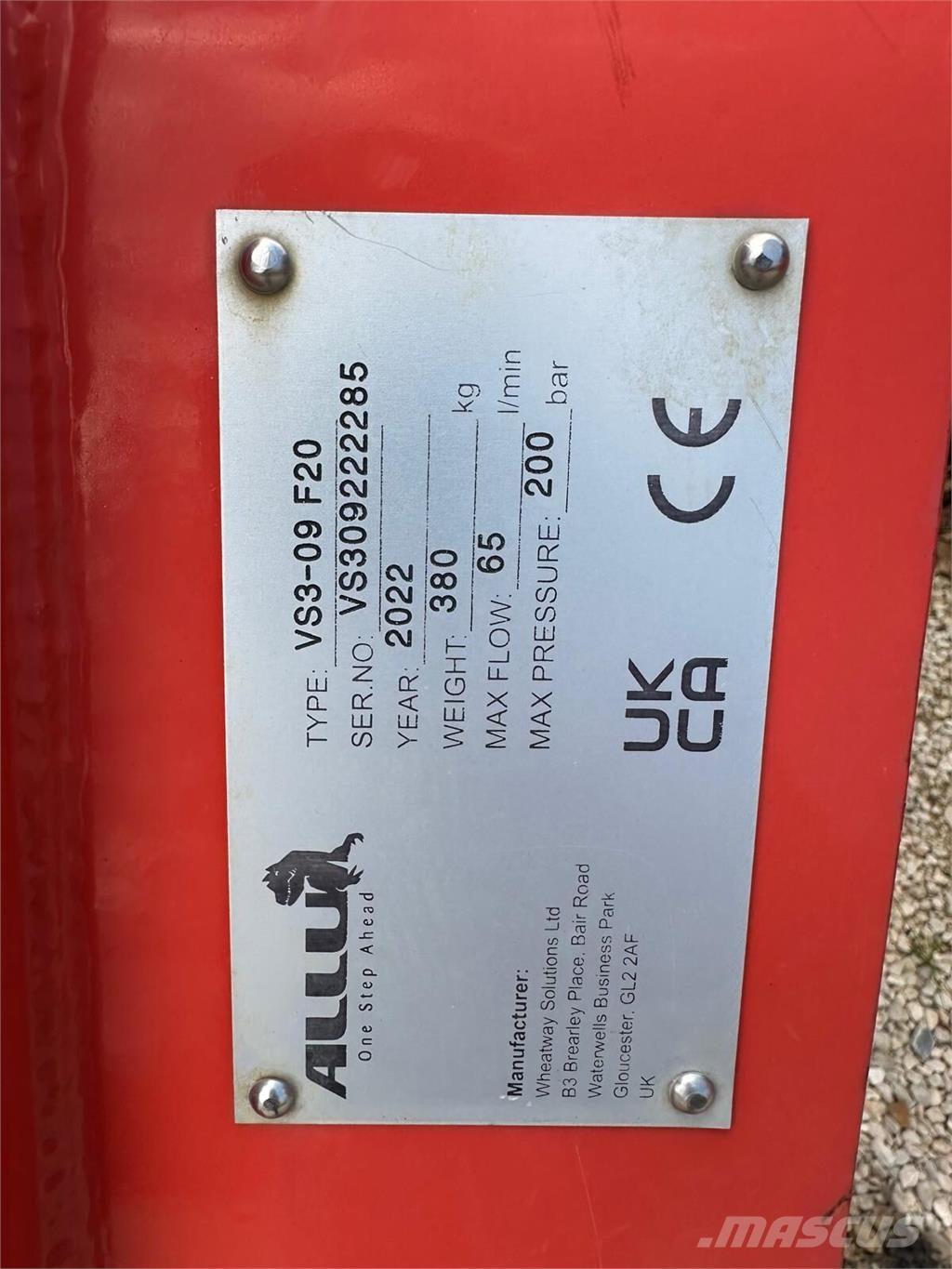 Allu VS 3-09 Građevinarstvo – ostalo