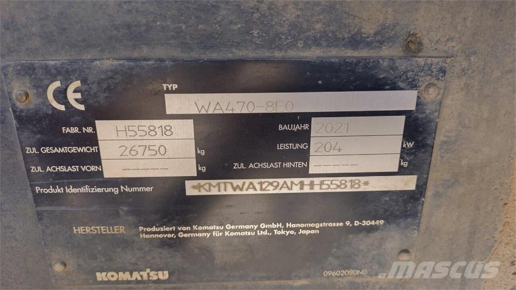 Komatsu WA 470-8 Utovarivači na kotačima