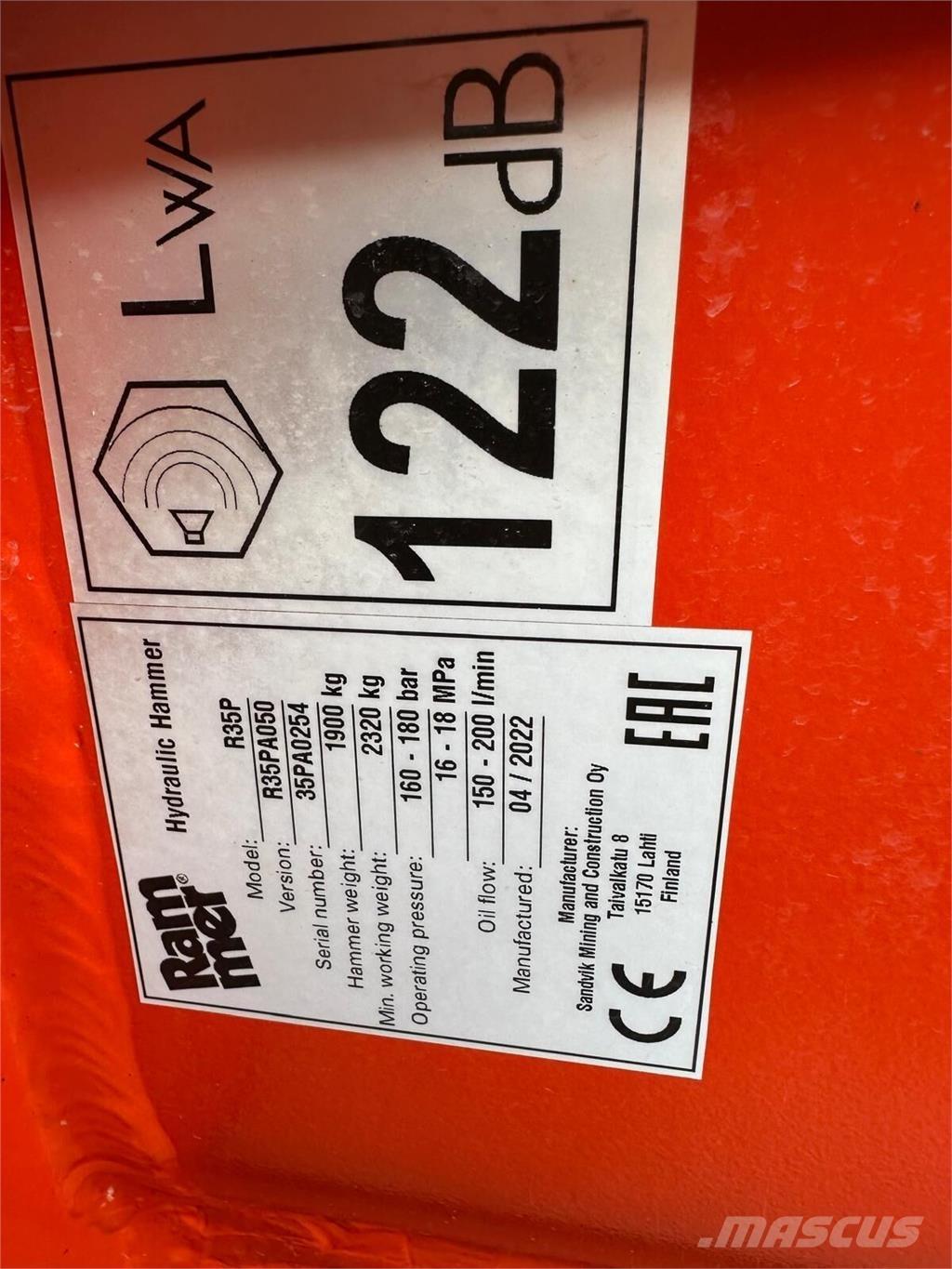 Rammer R35P Građevinarstvo – ostalo