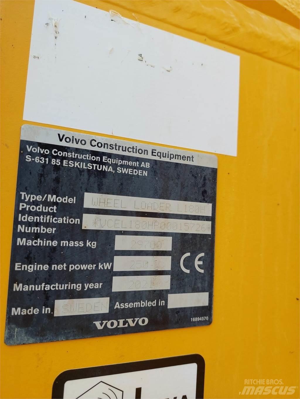 Volvo L 180H Utovarivači na kotačima