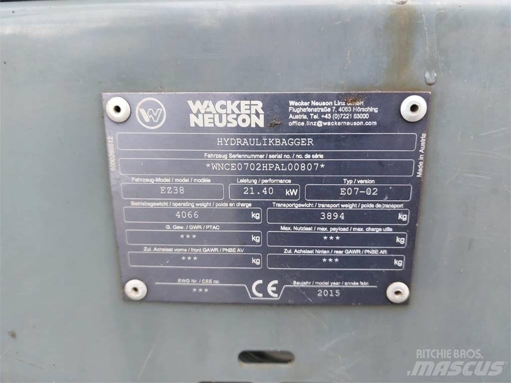 Wacker Neuson EZ38 Bageri gusjeničari