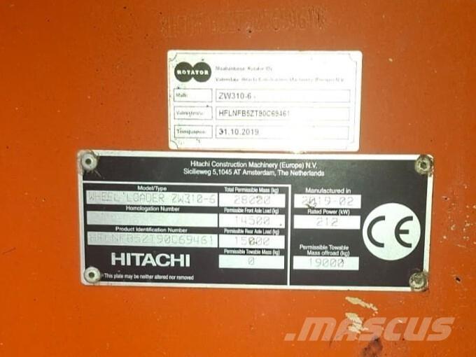 Hitachi ZW 310-6 Utovarivači na kotačima