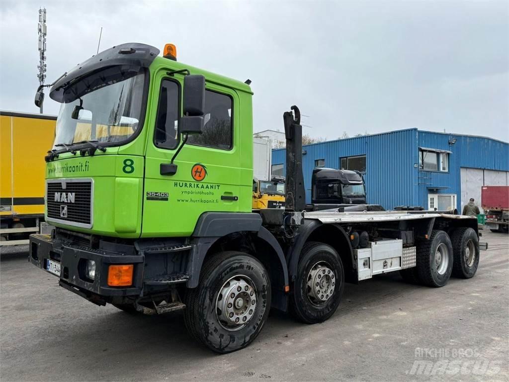 MAN 35.403 8X4 Rol kiper kamioni s kukama za dizanje