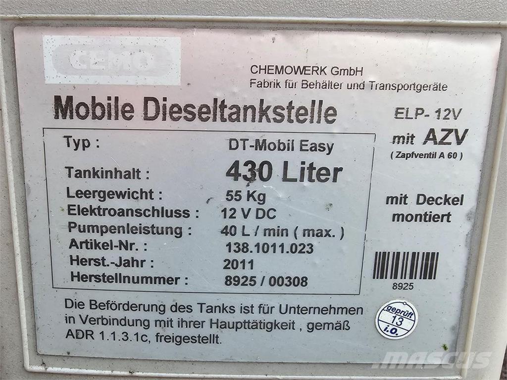  Polttoainesäiliö Cisterne
