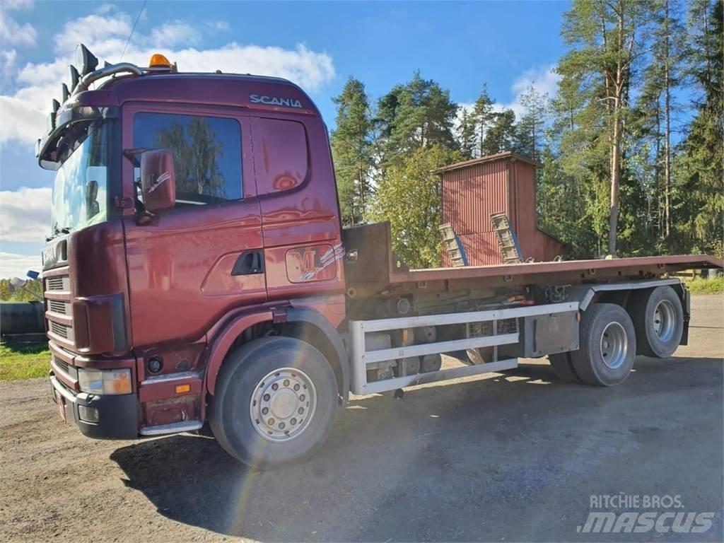 Scania 144G 460 Rol kiper kamioni s kukama za dizanje
