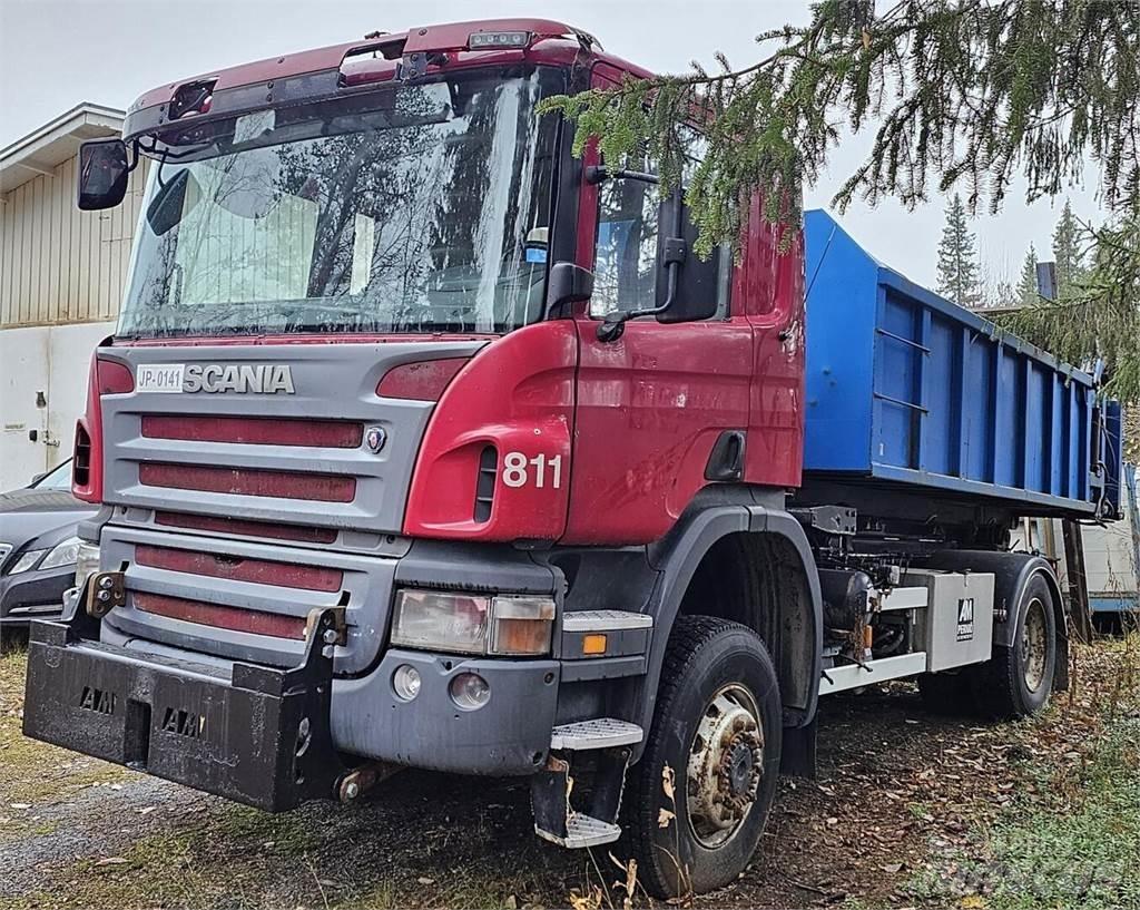 Scania P340 4x4 Rol kiper kamioni s kukama za dizanje