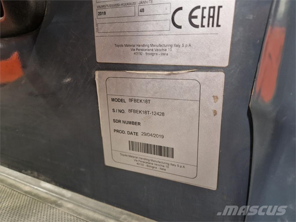 Toyota 8FBEK18T Električni viličari