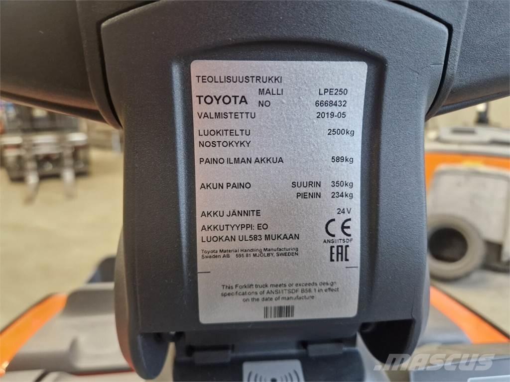 Toyota LPE 250 Viličari - ostalo