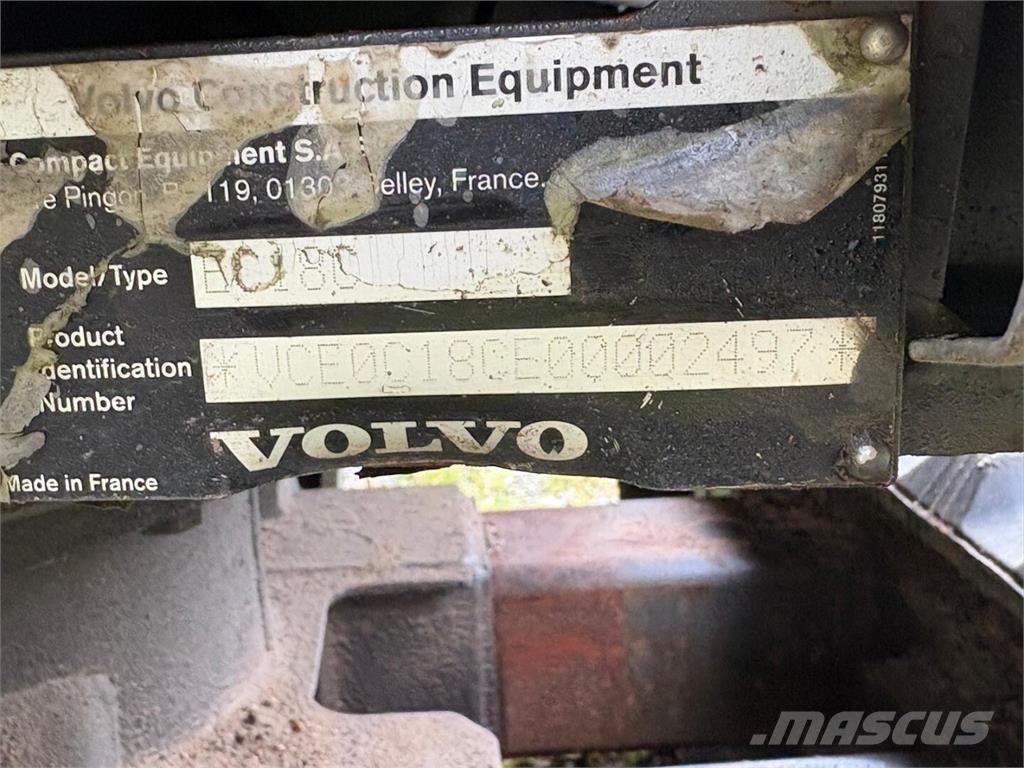 Volvo EC 18 C Mini bageri <7t