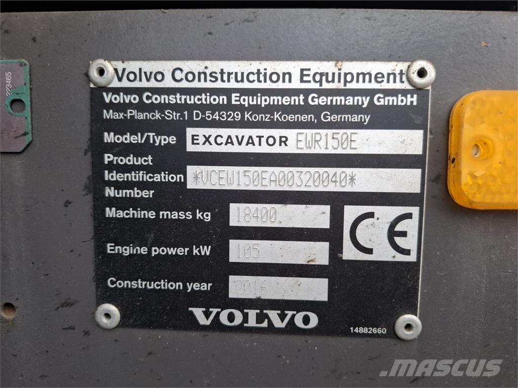 Volvo EWR 150 E Bageri na kotačima