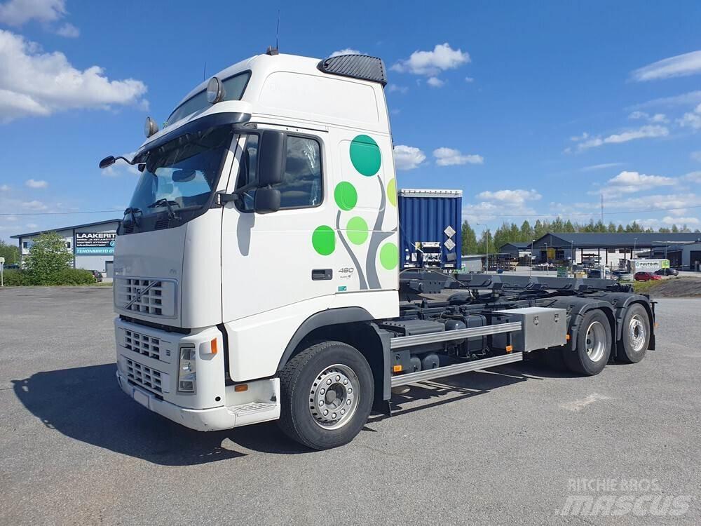 Volvo FH480 6x2 Rol kiper kamioni s kukama za dizanje