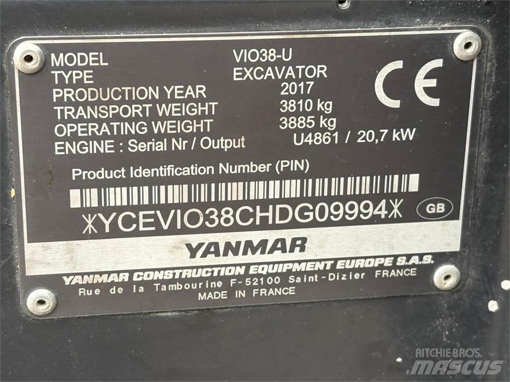 Yanmar VIO 38-U Mini bageri <7t