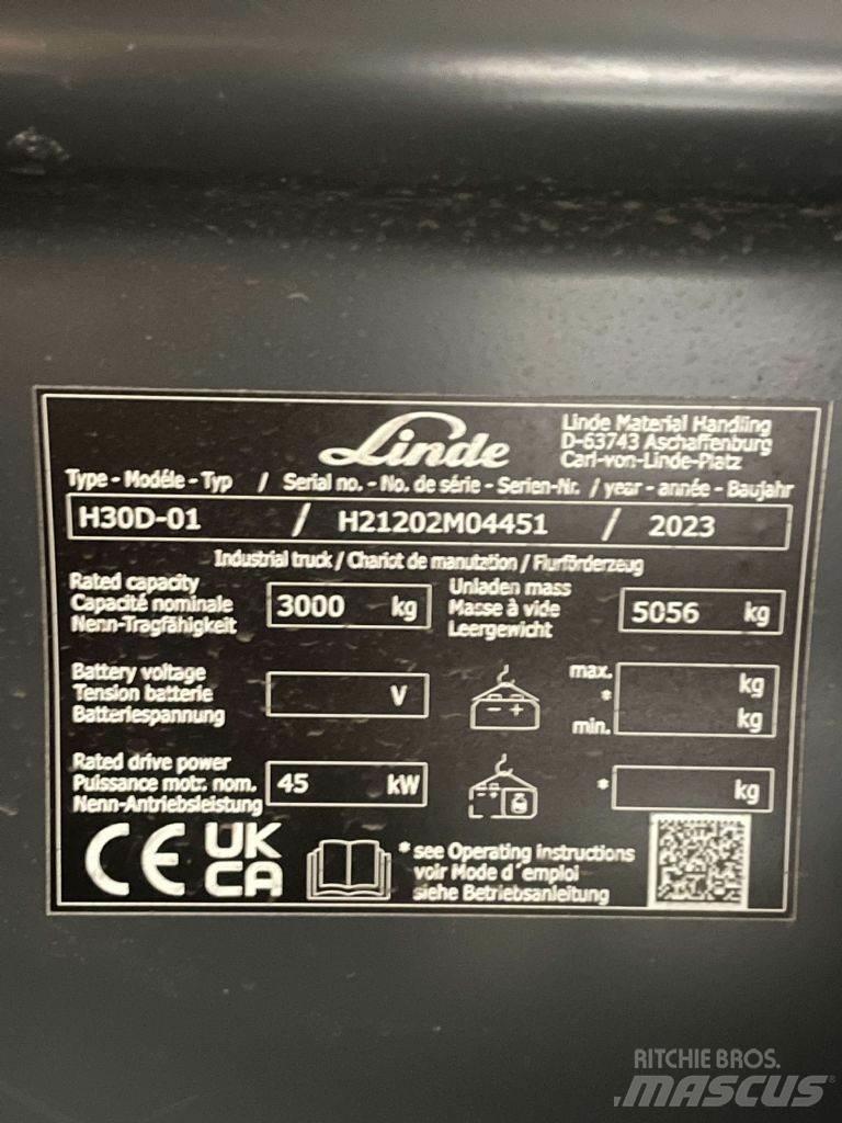 Linde H30D-01-1202 Dizelski viličari