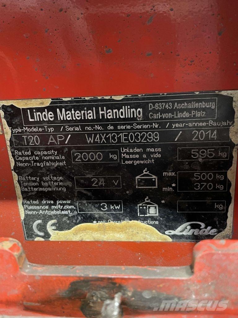 Linde T20AP-131 Nisko podizni električni viličar