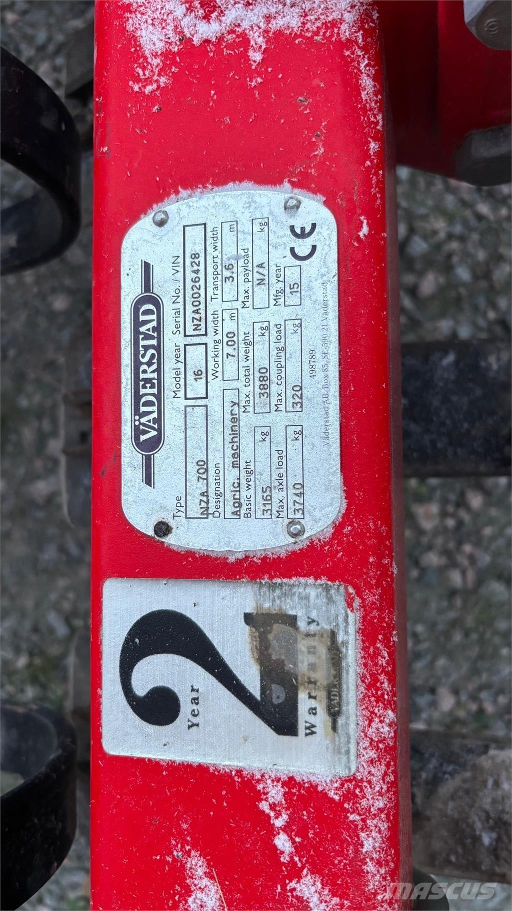 Väderstad NZA 800 HARV Drljače