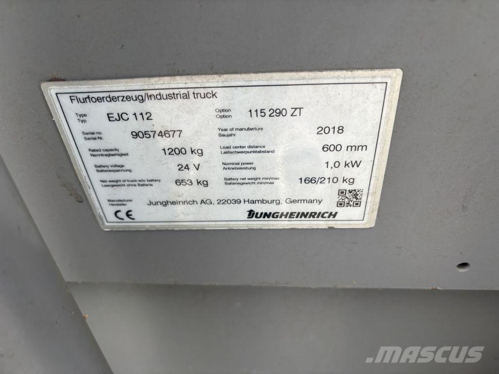 Jungheinrich EJC 112 Ručni električni viličar