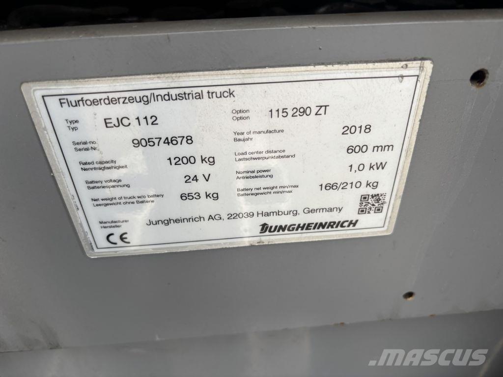Jungheinrich EJC 112 Ručni električni viličar