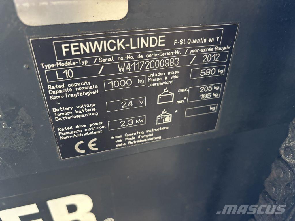 Linde L10 Ručni električni viličar