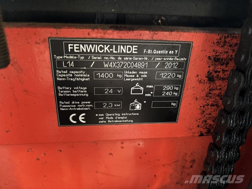 Linde L14 Ručni električni viličar