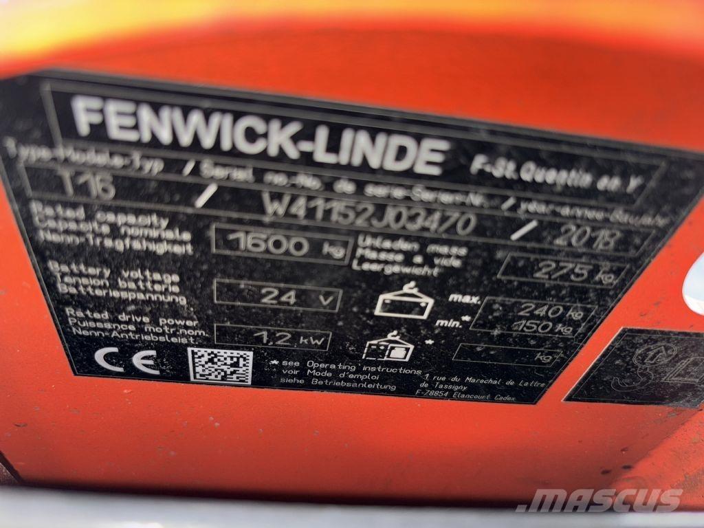 Linde T16 Nisko podizni električni viličar
