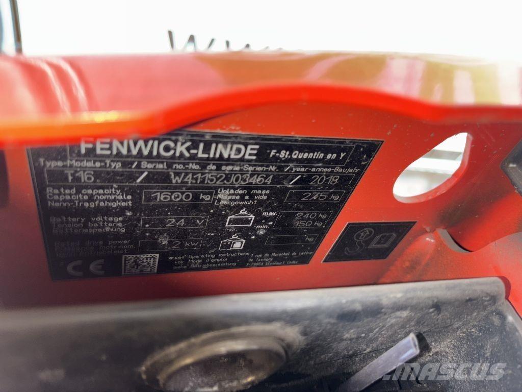 Linde T16 Nisko podizni električni viličar