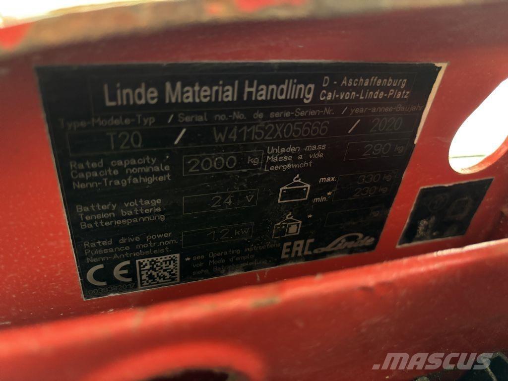 Linde T20 Nisko podizni električni viličar
