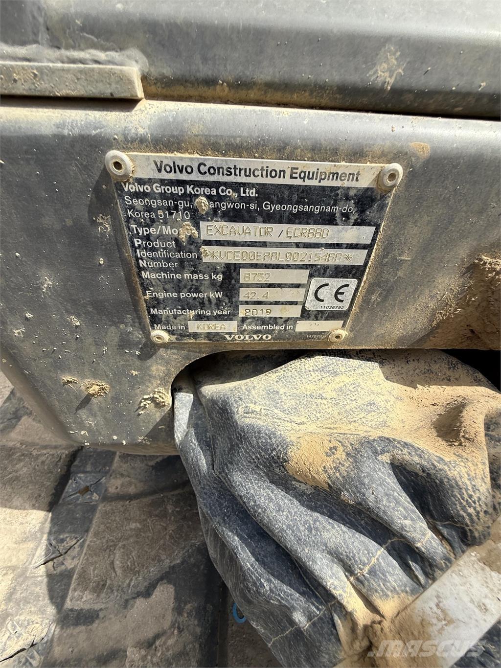 Volvo ECR88D Bageri gusjeničari
