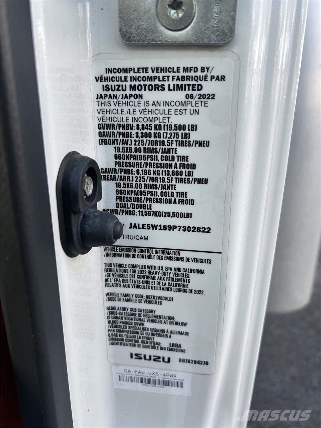 Isuzu NRR Sanduk kamioni