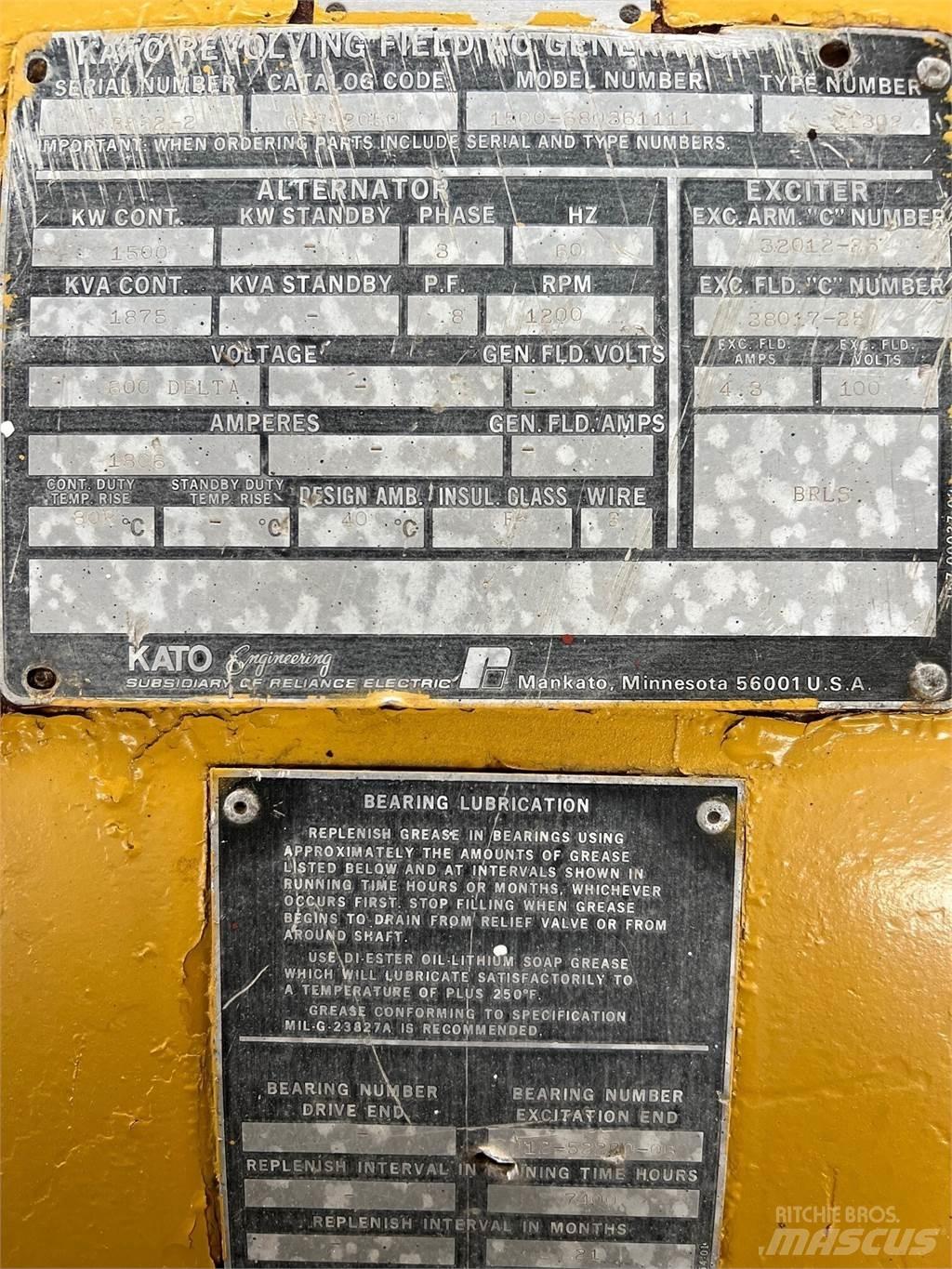 Kato 1500kW Ostali agregati
