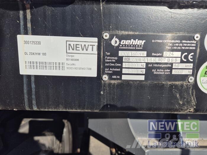 Oehler OL ZDK/HW 180 Kiperi prikolice