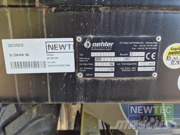 Oehler OL ZDK/HW 180 Kiperi prikolice