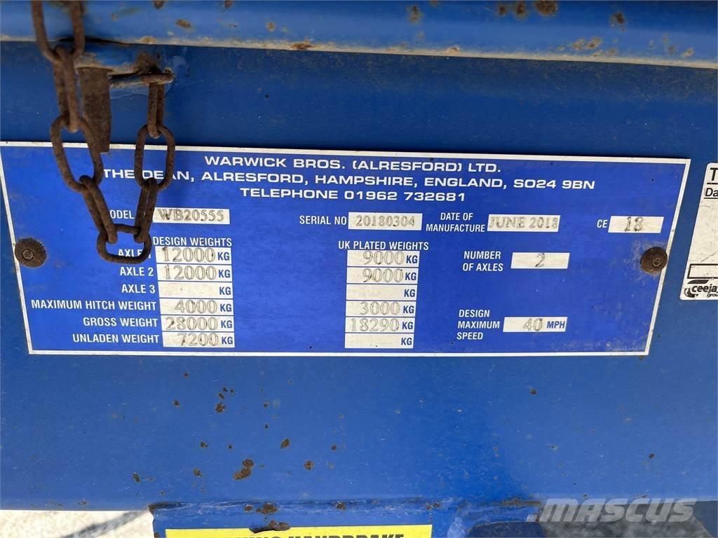  WARWICK 20 TONNE Ostale prikolice