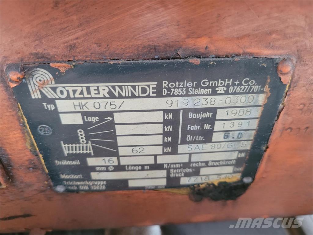 Faun RTF 50 winch Oprema i dijelovi za kranove
