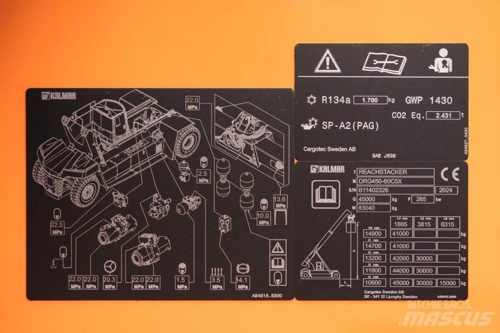Kalmar DRG450-60C5X Dohvatni viličari