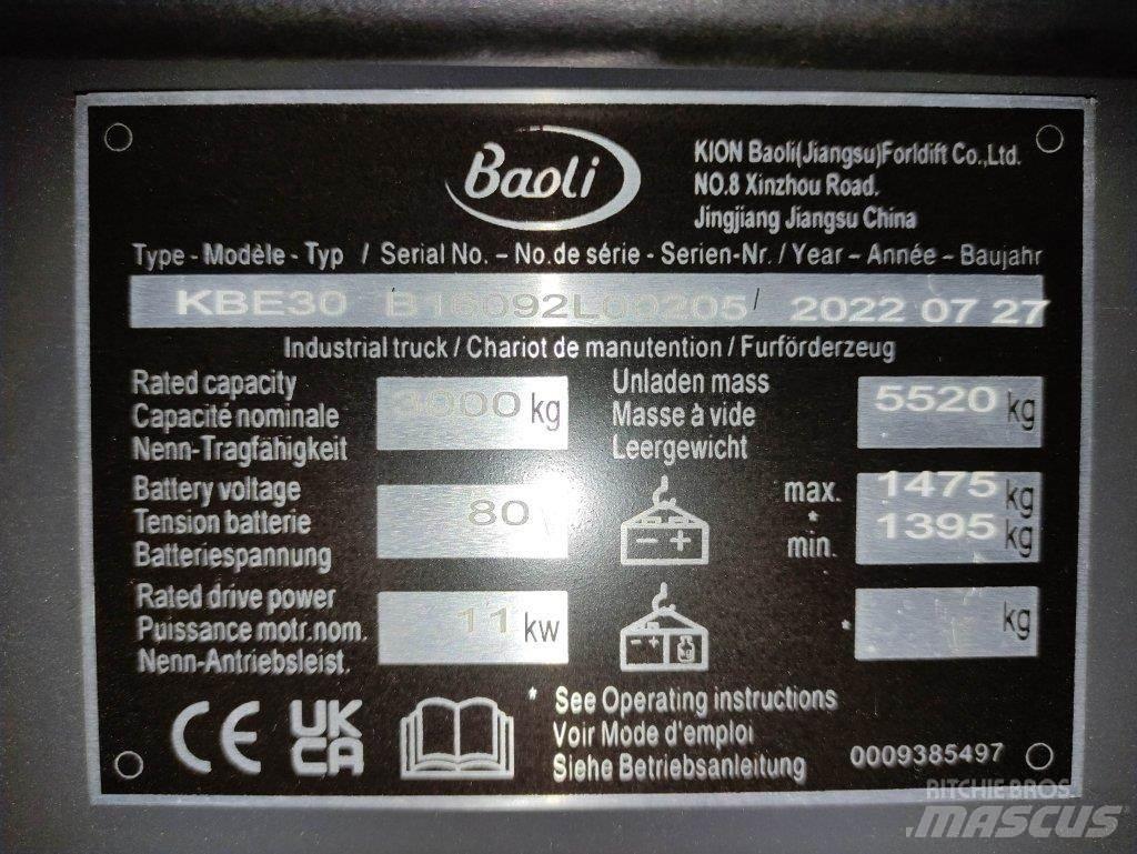 Baoli KBE30 Električni viličari