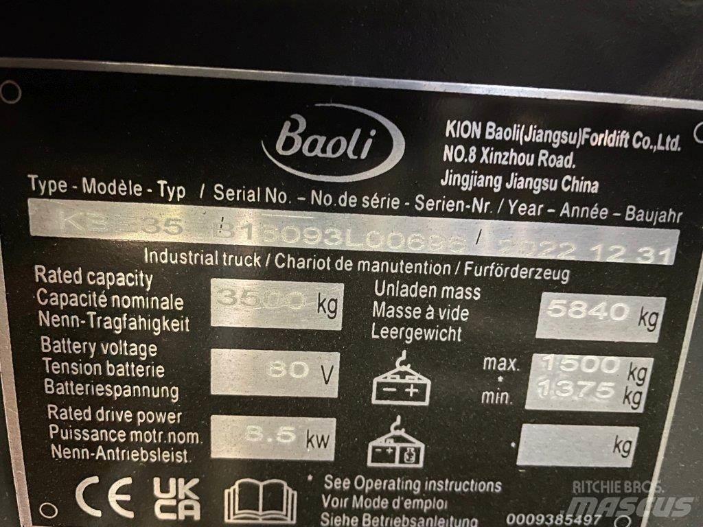Baoli KBE35 Električni viličari