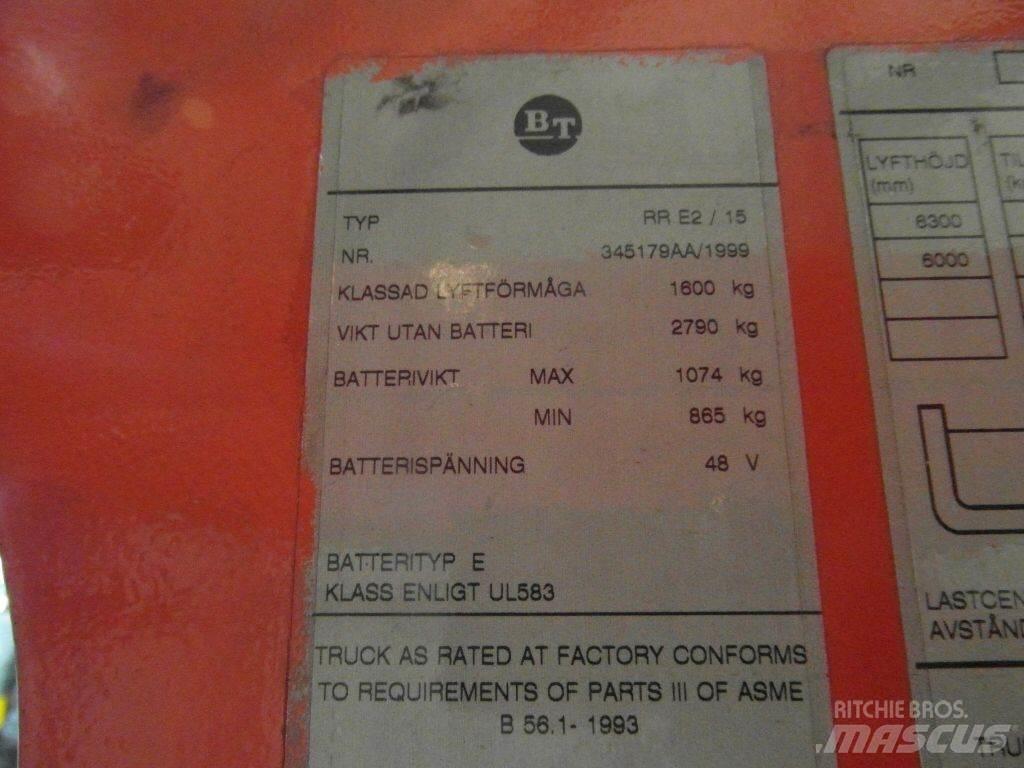 BT RRE2/15 Viličari sa pomičnim stupom