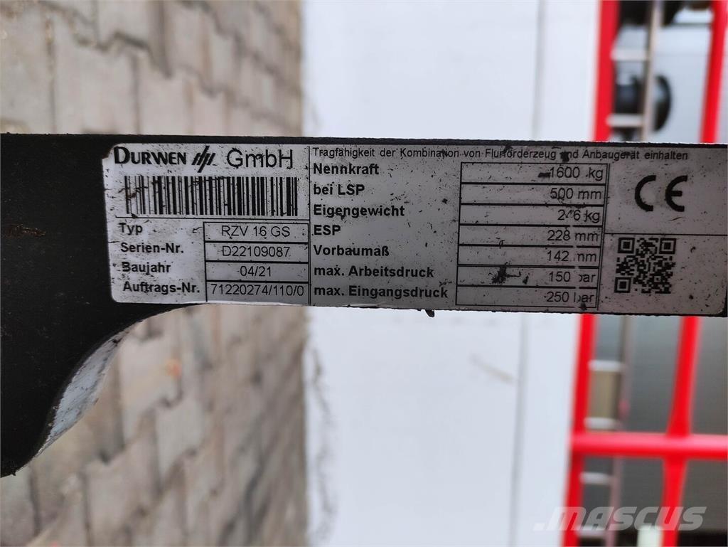 Durwen RZV 16 GS Rukovanje materijalom – ostalo