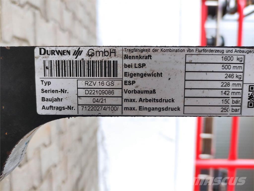 Durwen RZV 16 GS Rukovanje materijalom – ostalo