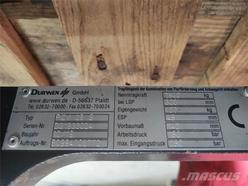 Durwen RZV 25 S Rukovanje materijalom – ostalo