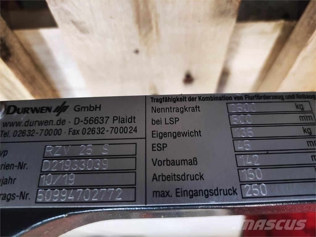 Durwen RZV 25 S Rukovanje materijalom – ostalo