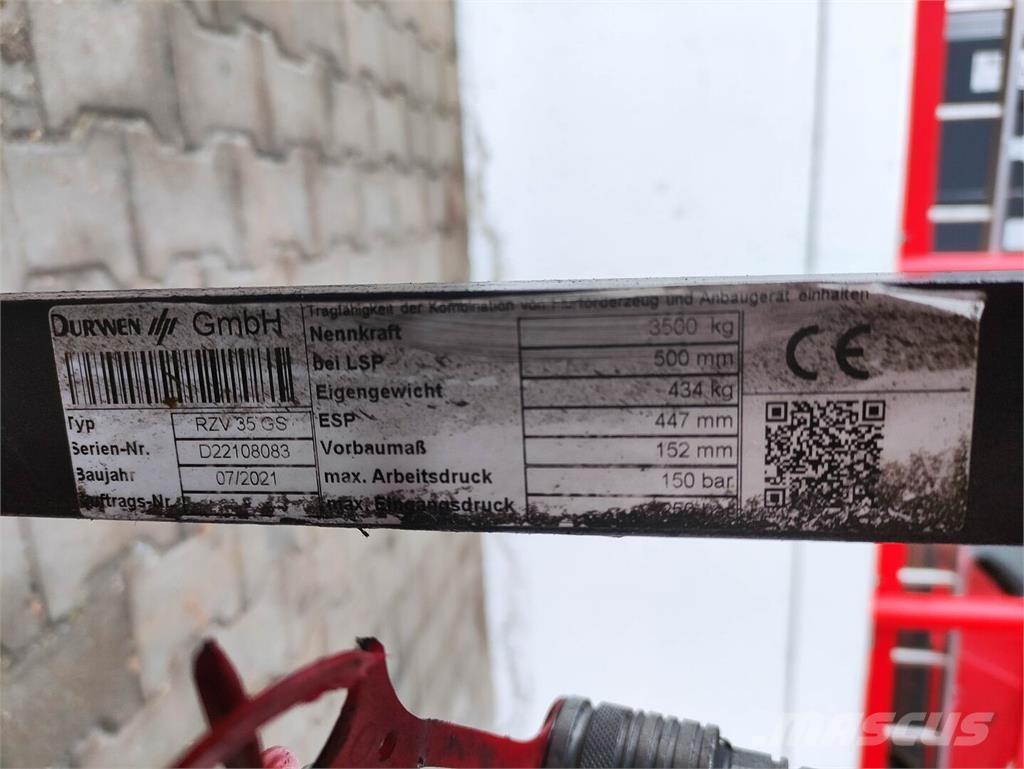 Durwen RZV 35 GS Rukovanje materijalom – ostalo