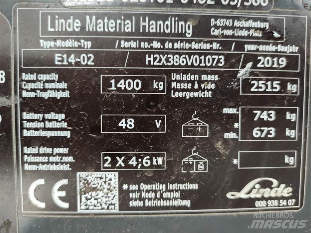 Linde E14-02-386-EVO Električni viličari
