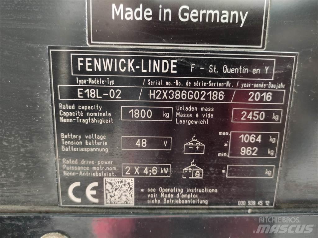 Linde E18L-02-386 Električni viličari